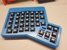 Složená krabička bez key caps